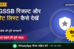 CGSSB Result Merit List: रिजल्ट और कटऑफ कैसे देखें, पूरी गाइड